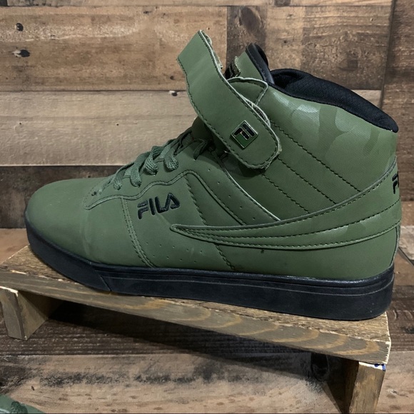 Fila High Top Sneakers Mens Sz 11 Green - Picture 3 of 11